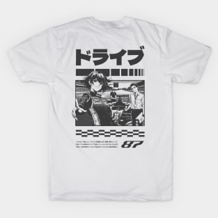 F1 Anime Manga Cover Graphic T-Shirt